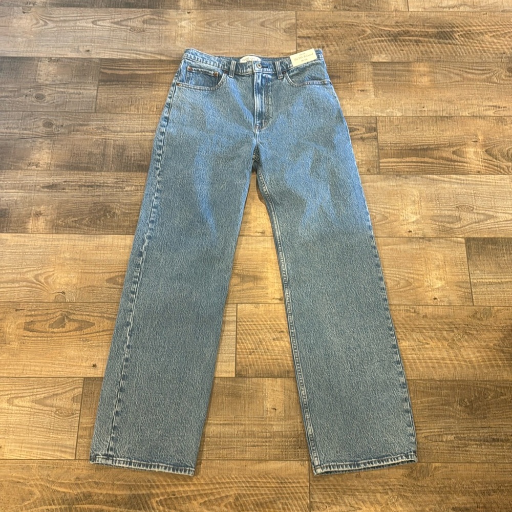 Abercrombie High Rise 90s Relaxed Jeans Size 30 Long Brand New